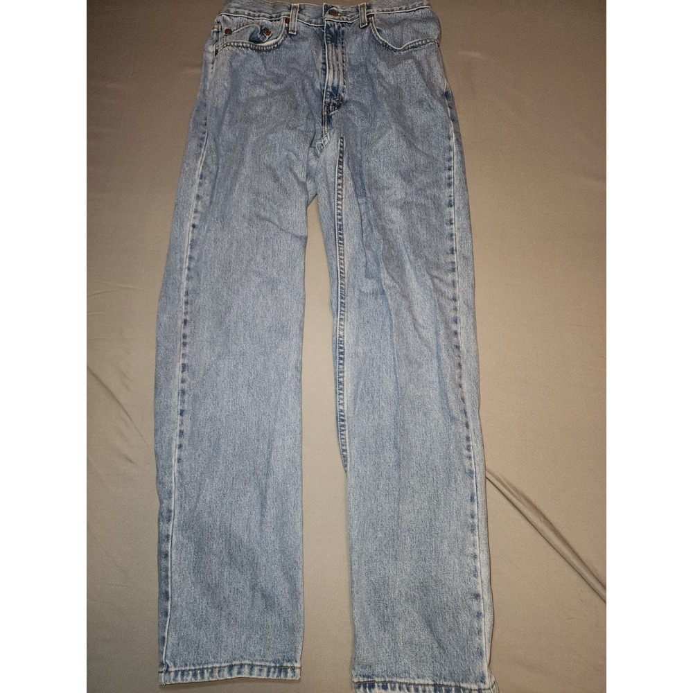 Levi's 550 Relaxed Fit Jeans Men's 33x34 Light Wash Denim Red Tab Vintage